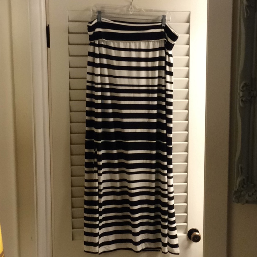Athleta Striped Maxi Skirt